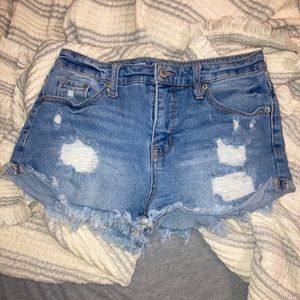PERFECT SUMMER HIGH RISE JEAN SHORTS